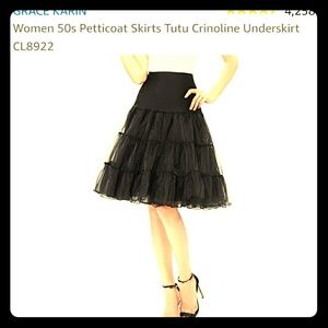 Black Tutu Crinoline Underskirt